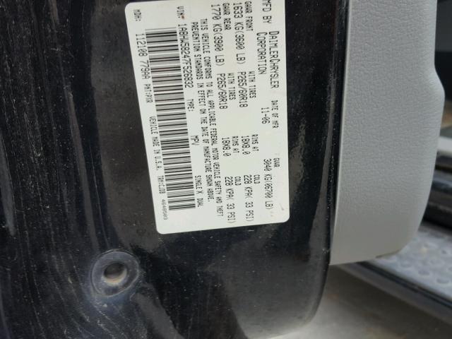 1A8HW58247F526832 - 2007 CHRYSLER ASPEN LIMI BLACK photo 10