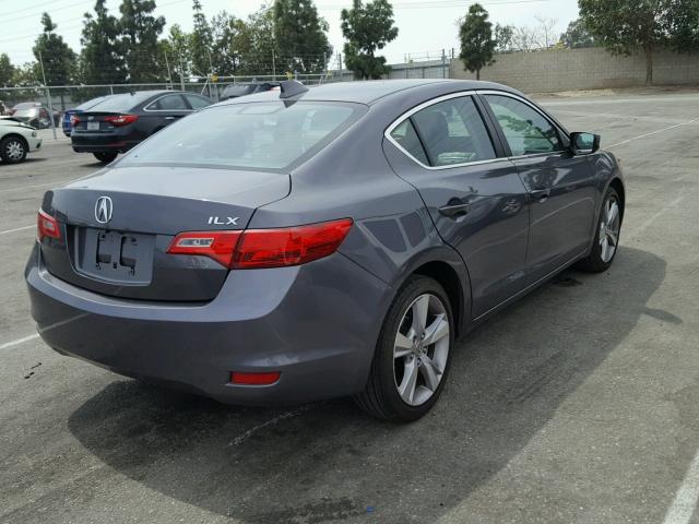 19VDE1F33FE005230 - 2015 ACURA ILX 20 GRAY photo 4