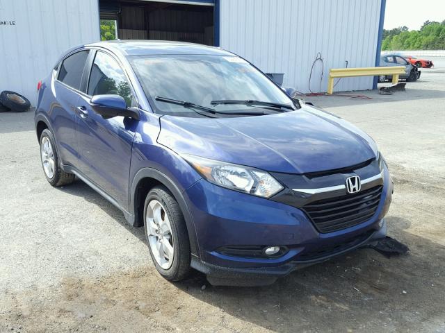 3CZRU5H59GM715725 - 2016 HONDA HR-V EX BLUE photo 1