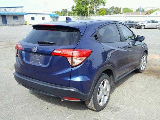 3CZRU5H59GM715725 - 2016 HONDA HR-V EX BLUE photo 4