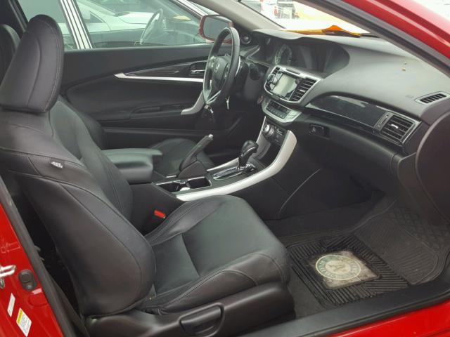 1HGCT2B82EA004573 - 2014 HONDA ACCORD EXL RED photo 5