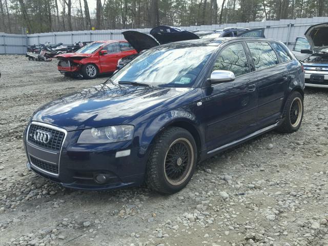 WAUKD78P76A109255 - 2006 AUDI A3 S-LINE BLUE photo 2