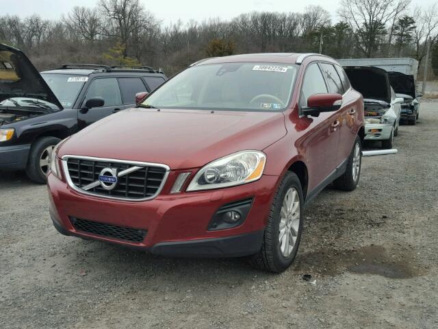 YV4992DZ1A2127165 - 2010 VOLVO XC60 T6 MAROON photo 2