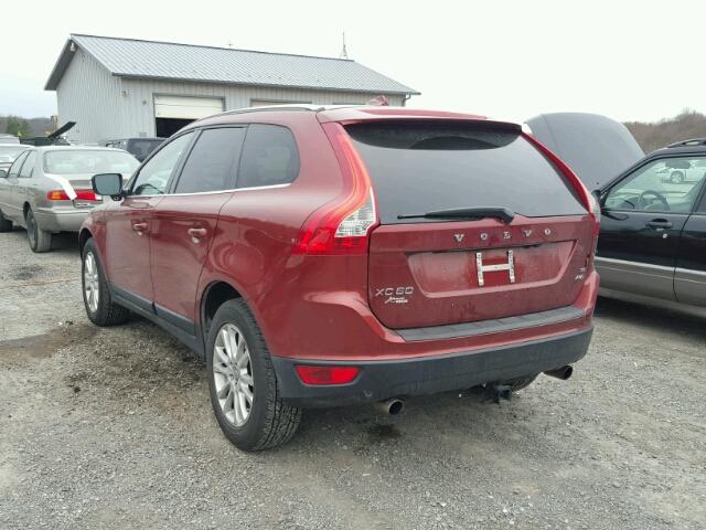 YV4992DZ1A2127165 - 2010 VOLVO XC60 T6 MAROON photo 3