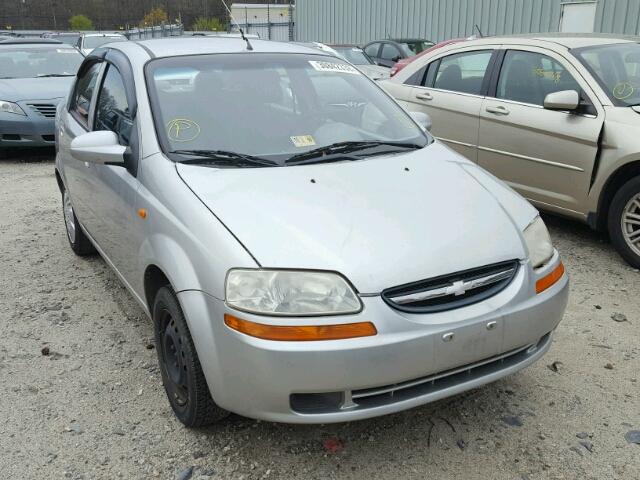 KL1TD52674B125370 - 2004 CHEVROLET AVEO SILVER photo 1