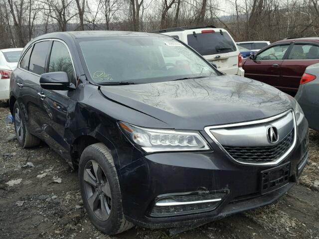 5FRYD4H2XGB057207 - 2016 ACURA MDX GRAY photo 1