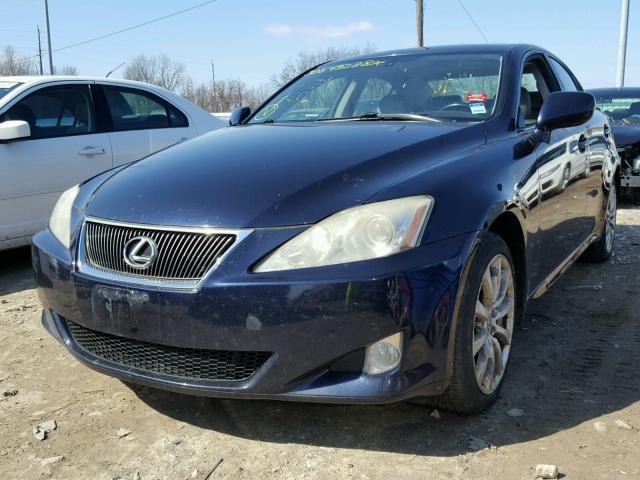 JTHCK262285023711 - 2008 LEXUS IS 250 BLUE photo 2