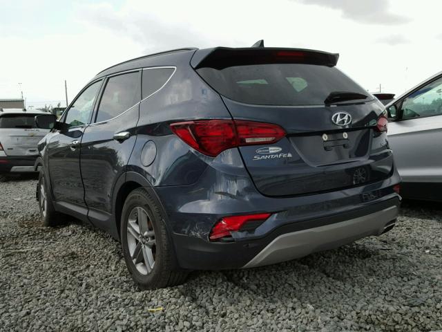 5NMZU3LB1HH018979 - 2017 HYUNDAI SANTA FE S BLUE photo 3