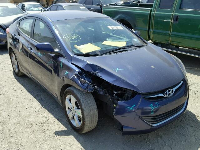 5NPDH4AE7DH237881 - 2013 HYUNDAI ELANTRA GL BLUE photo 1