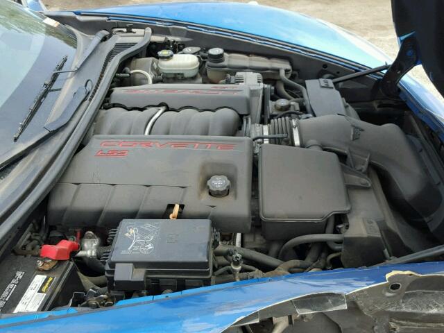 1G1YY26W085113232 - 2008 CHEVROLET CORVETTE BLUE photo 7