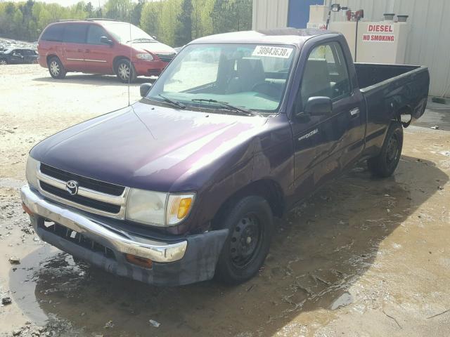 4TANL42N0XZ422655 - 1999 TOYOTA TACOMA PURPLE photo 2