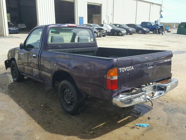 4TANL42N0XZ422655 - 1999 TOYOTA TACOMA PURPLE photo 3