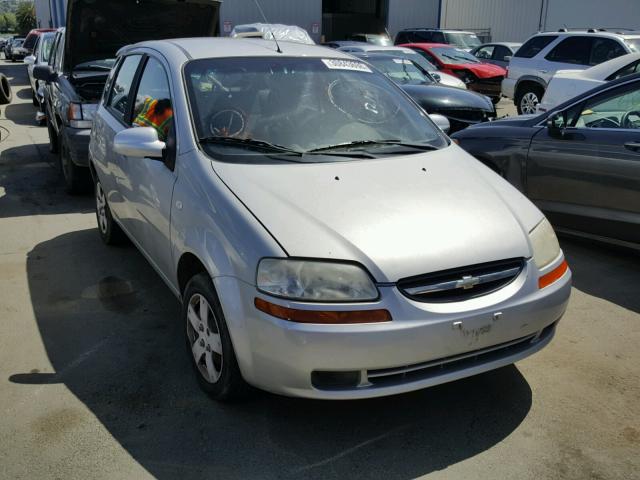 KL1TD66656B634070 - 2006 CHEVROLET AVEO BASE Gümüş fotoğraf 1