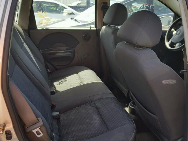 KL1TD66656B634070 - 2006 CHEVROLET AVEO BASE Gümüş fotoğraf 6