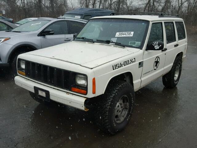 1J4FF48S0YL139426 - 2000 JEEP CHEROKEE S WHITE photo 2