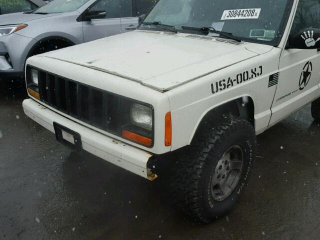 1J4FF48S0YL139426 - 2000 JEEP CHEROKEE S WHITE photo 9