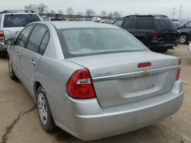 1G1ZS57F67F189956 - 2007 CHEVROLET MALIBU LS ვერცხლისფერი ფოტო 3
