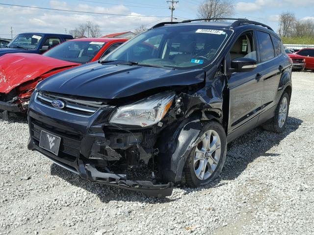 1FMCU9HX4DUD56937 - 2013 FORD ESCAPE SEL BLACK photo 2