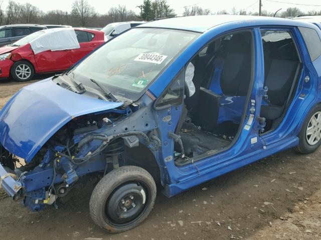 JHMGD37658S045769 - 2008 HONDA FIT SPORT BLUE photo 9