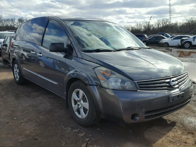 5N1BV28U87N116701 - 2007 NISSAN QUEST S GRAY photo 1