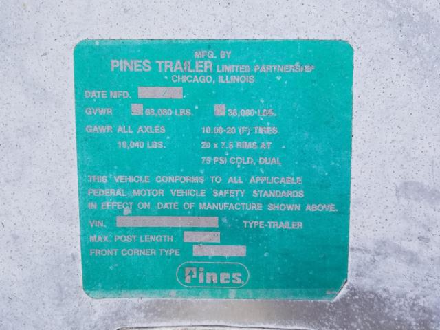 1PNM452SXRKB56298 - 1994 PINES TRAILER UNKNOWN - NOT OK FOR INV. photo 10
