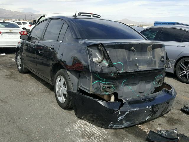 1G8AJ55F07Z202557 - 2007 SATURN ION LEVEL BLACK photo 3