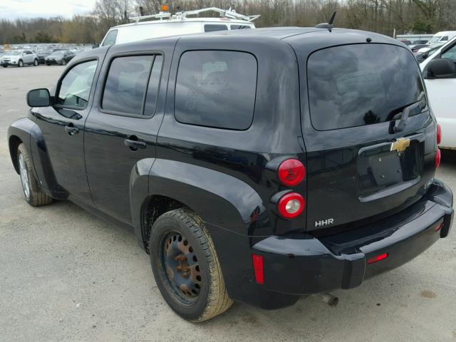 3GNCA13B49S524858 - 2009 CHEVROLET HHR LS BLACK photo 3