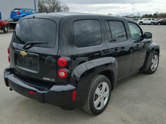 3GNCA13B49S524858 - 2009 CHEVROLET HHR LS BLACK photo 4