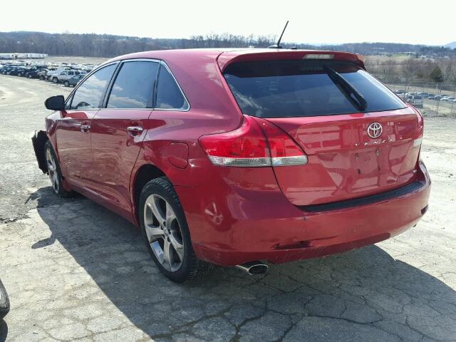 4T3BK11A19U025353 - 2009 TOYOTA VENZA BASE RED photo 3