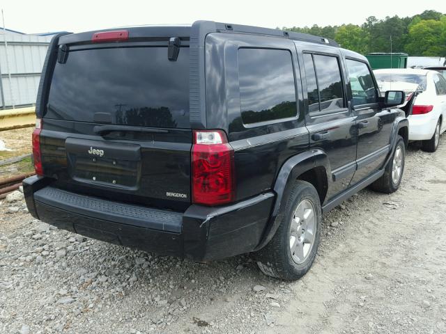 1J8HH48K26C367345 - 2006 JEEP COMMANDER BLACK photo 4