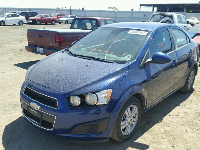 1G1JC5SH1E4182702 - 2014 CHEVROLET SONIC LT BLUE photo 2