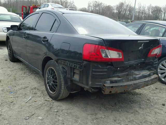 4A3AB36F19E003661 - 2009 MITSUBISHI GALANT ES BLACK photo 3