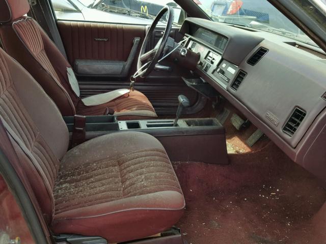 1G1AW51R8J6200600 - 1988 CHEVROLET CELEBRITY MAROON photo 5