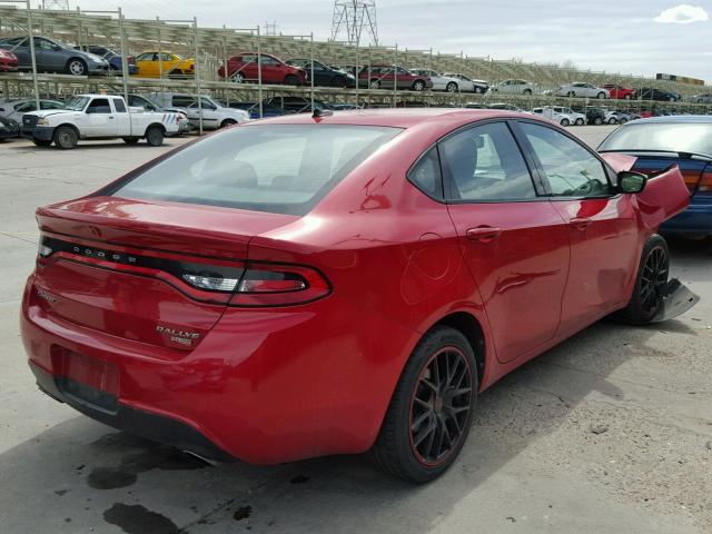 1C3CDFBH4DD643073 - 2013 DODGE DART SXT RED photo 4