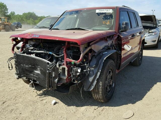 1C4NJPBA3GD703662 - 2016 JEEP PATRIOT SP RED photo 2