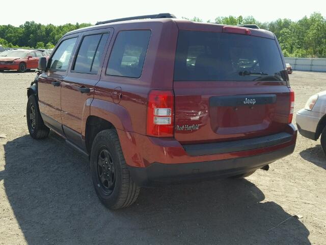 1C4NJPBA3GD703662 - 2016 JEEP PATRIOT SP RED photo 3