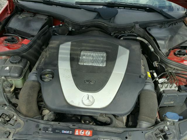 WDBRF52H86F827299 - 2006 MERCEDES-BENZ C GENERATI RED photo 7