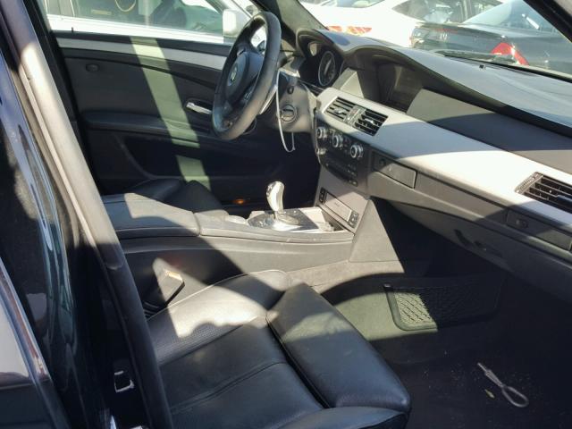 WBSNB935X8CX08822 - 2008 BMW M5 BLACK photo 5