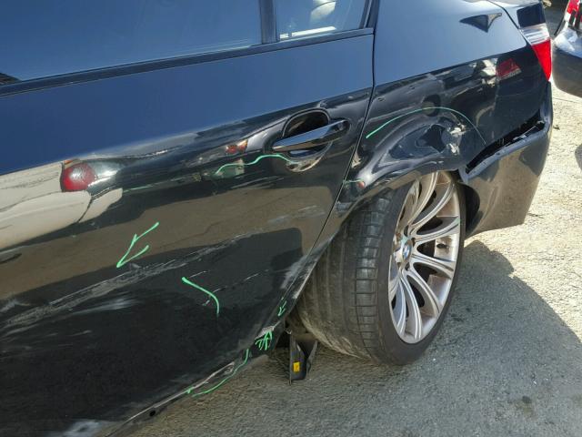 WBSNB935X8CX08822 - 2008 BMW M5 BLACK photo 9