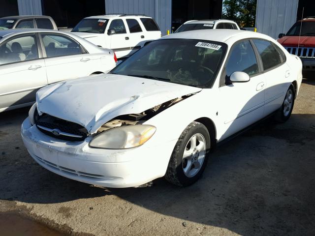 1FAFP5528YG176221 - 2000 FORD TAURUS SES WHITE photo 2