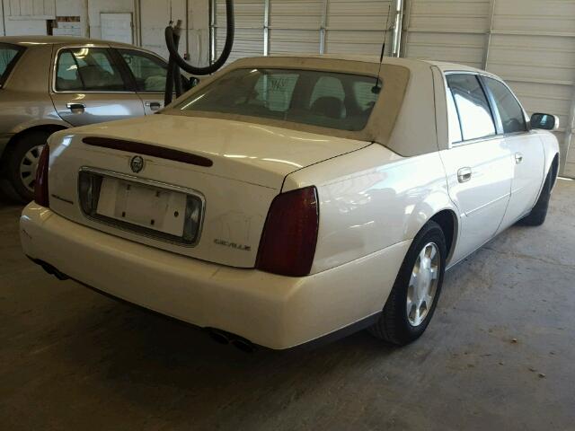 1G6KD54Y61U248471 - 2001 CADILLAC DEVILLE WHITE photo 4