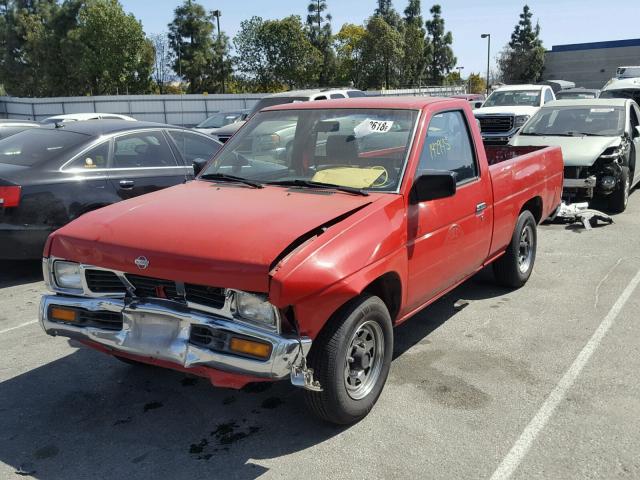 1N6SD11S0SC362444 - 1995 NISSAN TRUCK E/XE RED photo 2