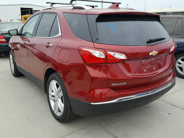 3GNAXMEV8JS510707 - 2018 CHEVROLET EQUINOX PR RED photo 3