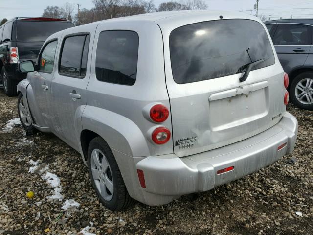 3GNCA13B79S641768 - 2009 CHEVROLET HHR LS SILVER photo 3