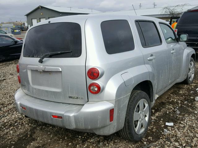 3GNCA13B79S641768 - 2009 CHEVROLET HHR LS SILVER photo 4
