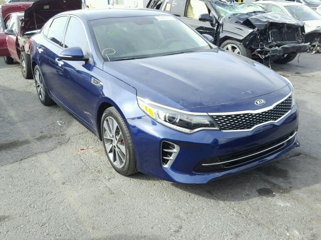 5XXGW4L2XGG095662 - 2016 KIA OPTIMA SX BLUE photo 1