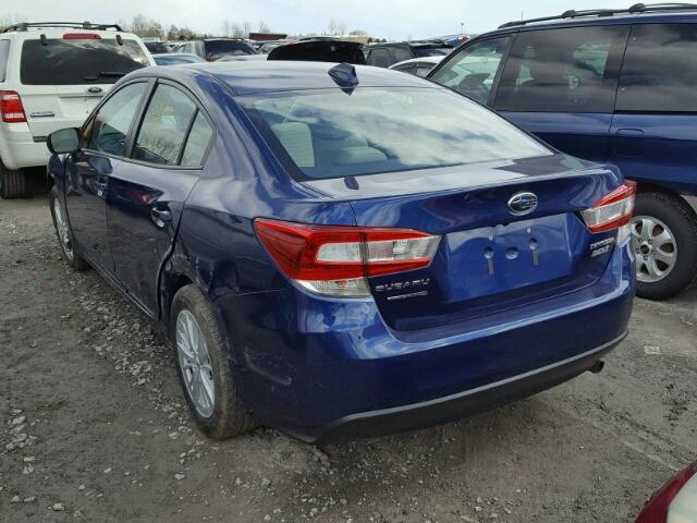 4S3GKAB69H3622848 - 2017 SUBARU IMPREZA PR BLUE photo 3