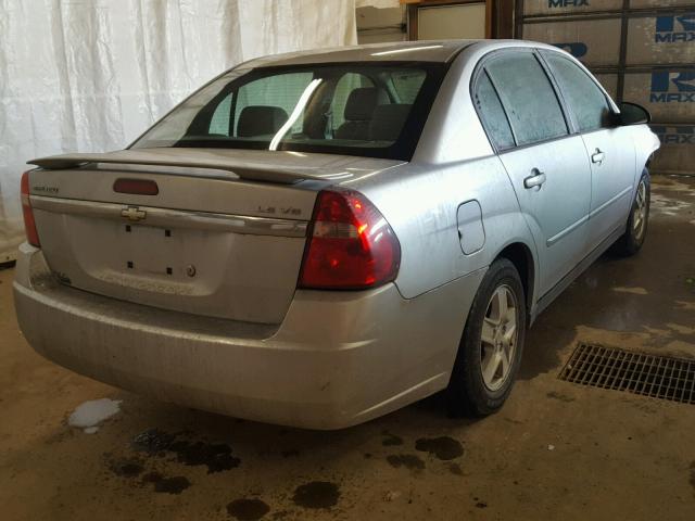 1G1ZT54825F284241 - 2005 CHEVROLET MALIBU LS ვერცხლისფერი ფოტო 4