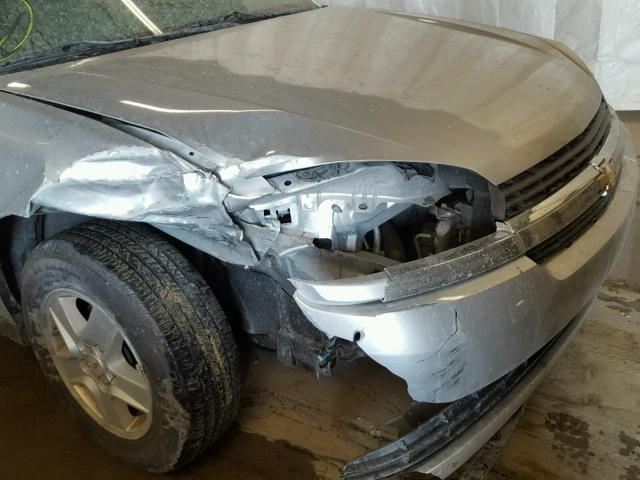 1G1ZT54825F284241 - 2005 CHEVROLET MALIBU LS ვერცხლისფერი ფოტო 9