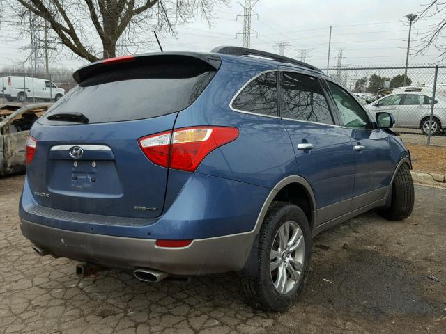 KM8NUDCC2CU185054 - 2012 HYUNDAI VERACRUZ G BLUE photo 4